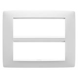 ONE PLATE - IN PAINTED TECHNOPOLYMER - 12 MODULE - SATIN WHITE - CHORUSMART GW16112VW