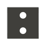 8555.2 NS Cover plate 2RCA connection unit - Soft Black Cinch 1 gang Black - Sky Niessen