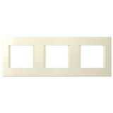 Cover frame 3x2M, ivory