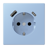 SCHUKO socket with USB charger LC32021 LC1520-15CA207