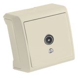 Vera Beige TV Socket Transitive (8-12-dB)