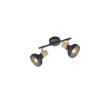 Latika spotlight 2-pc E14 matt black/wood