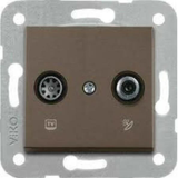 Novella-Trenda Anthracite Sat Socket Terminated (Sat-TV)