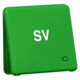 SCHUKO wandcontactdoos, groen SV