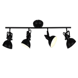 Gina spotlight 4-pc E14 matt black