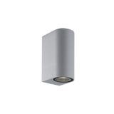 2/Lights Wall Lamp Silver Round H:150 Tilos