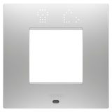 EGO SMART INTERNATIONAL PLATE - IN PAINTED TECHNOPOLYMER - 2 MODULES - MAGNETIC GRAY - CHORUSMART