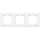 Karre Clean Accessory White Three Gang Frame