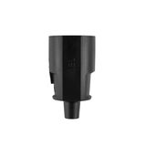 Compact connector, SCHUKO, PP, black, IP20, Typ 1565