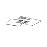 Venida LED ceiling lamp square chrome 4000K