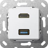 HDMI USB 3.0 A break.cab. Insert p.white