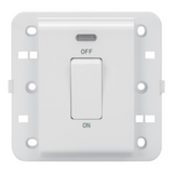 ONE-WAY SWITCH 2P 250V ac - BRITISH STANDARD - 20 A - 1 GANG - BACKLIT - WHITE - CHORUSMART