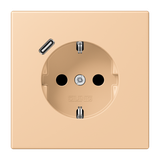 SCHUKO socket with USB type C LC32122 LC1520-18C237