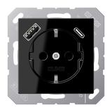 SCHUKO socket with USB type AC A1520-15CASW