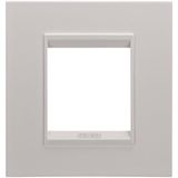 LUX INTERNATIONAL PLATE - IN METAL - 2 MODULES - MONOCHROME NATURAL BEIGE - CHORUSMART