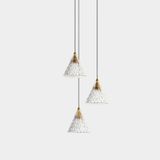 Pendant Veneto Surfaced 3 Bodies LED 15W 2700K Gold 268lm