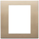 Plate 8M metal satin gold