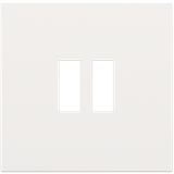 Finishing set for dual USB-A charger, white coated