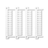 Sheet of marker tags, 48x for CEMBRE thermal-printer 6x12mm (060.48)