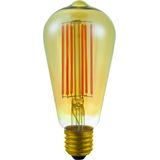 LED E27 Fila Rustika ST64x143 230V 550Lm 6.5W 922 AC Gold Dim