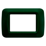 TOP SYSTEM PLATE - IN TECHNOPOLYMER GLOSS FINISHING - 3 GANG - RACING GREEN - SYSTEM