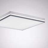 Surface-mounted luminaire Belviso D Prisms White ET 27W 4000lm Wide reduced glare UGR19 (W19) IK06 3 SDCM