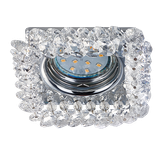 Dolomite recessed spotlight GU10 square chrome