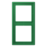 2-gang frame, green LS982GN