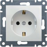 Simple Schuko plug-white