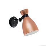 RETRO COPPER WALL LAMP 1 X E14 20W