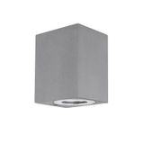 Gray Concrete Glass Diffuser LED GU10 1x7 Watt IP65 100-240 Volt Bulb Excluded Light Down L: 8.6 W: 10 H: 12 cm