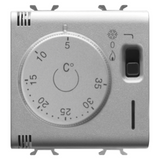 THERMOSTAT - 230V ac 50/60Hz - 2 MODULES - TITANIUM - CHORUSMART