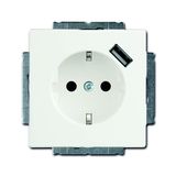 20 EUCBUSB-884-500 Socket Outlets studio white matt - 63x63