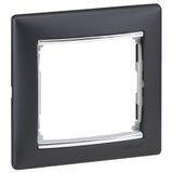 PLAQUE 1 P BLACK/SILVER