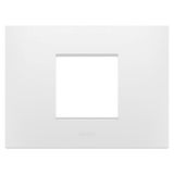 EGO PLATE - IN TECHNOPOLYMER - 2 MODULES - SATIN WHITE - CHORUSMART