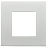 DAHLIA PLATE - IN TECHNOPOLYMER - 1 GANG - LIGHT GREY