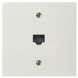 RJ11 phone jack 6/4 white