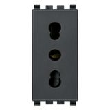 2P+E 16A P17/11 outlet grey