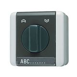 Rotary blind switch/push-button 834.20W