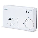 Climate controller 5-30C, AC 230V, 1 changeover contact, 6 A, on/off, fan fast/medium/slow, switch heating/fan/cooling