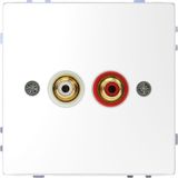 Socket for audio connection, lotus white, system design