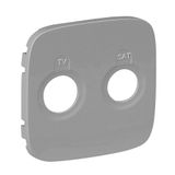 Cover plate Valena Allure - TV-SAT socket - aluminium