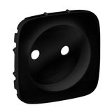 Cover plate Valena Allure - 2P socket - black