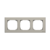 8573 AI Frame 3-gangs - Stainless Steel 3gang Stainless steel - Sky Niessen