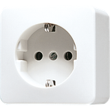 SCHUKO® socket, 47 mm high 620AWW