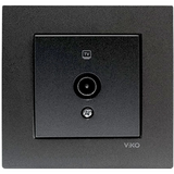 Novella Dark Grey TV Socket Transitive (8-12-dB)