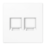 Centre plate for MJ f. 2 sockets LS1969-2ATWW