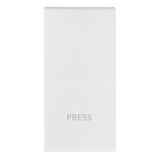 Button 1M PRESS white