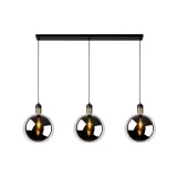 JULIUS Pendant 3x E27/25W  Smoke Glass