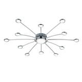 Bodrum LED ceiling lamp 100 cm chrome